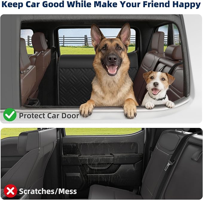 Car Door Protector from Dog Scratching, Door Panel Protector for Dogs(L)