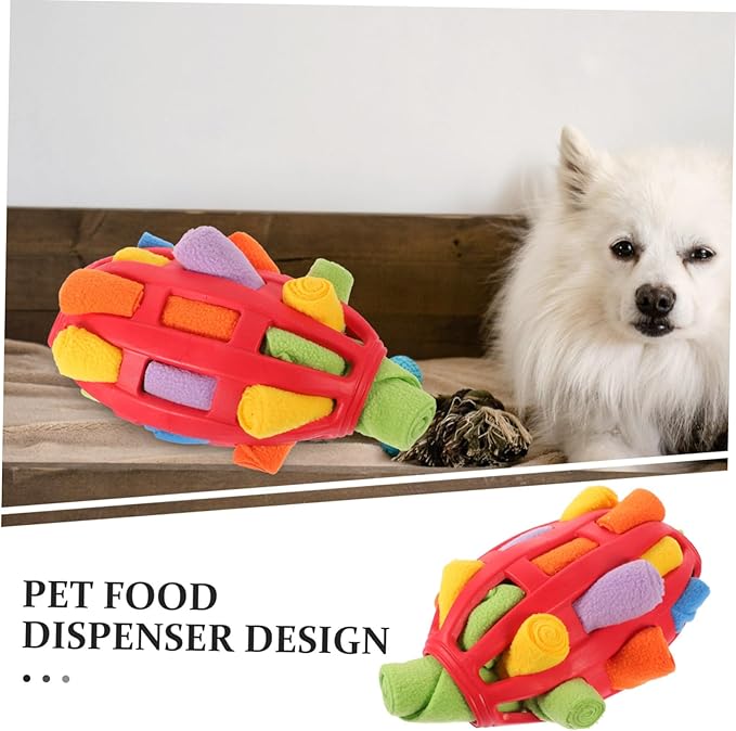 Angoily Interactive Snuffle Ball for Dogs Breed Treat Dispenser Toy for Enrichment Slow Feeding and Mental Stimulation Easy to Clean Engaging Dog Playtime