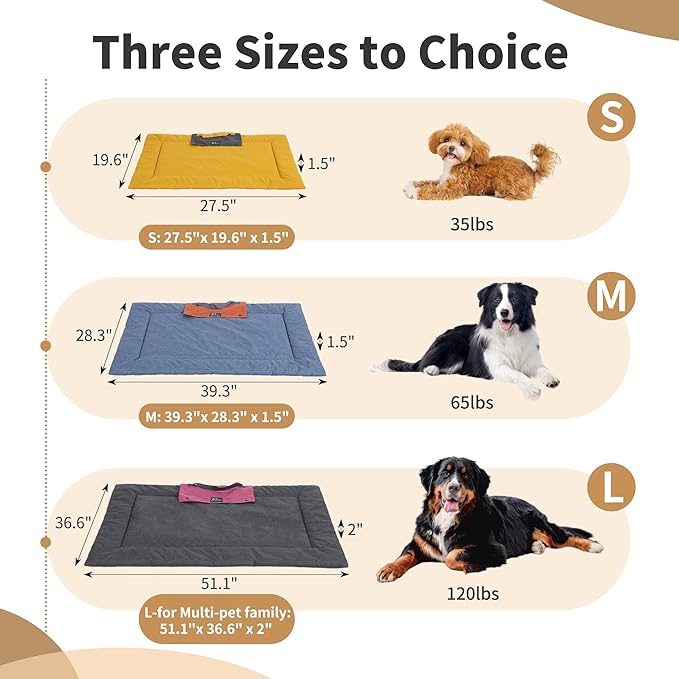 Outdoor Foldable Dog Mat Durable Teflon-Coated Oxford Material Waterproof Thin Dog pad Travel-Friendly Machine Washable Design for Camping/Car (Orange, Medium (39.4 * 28.3 * 1.57 in))