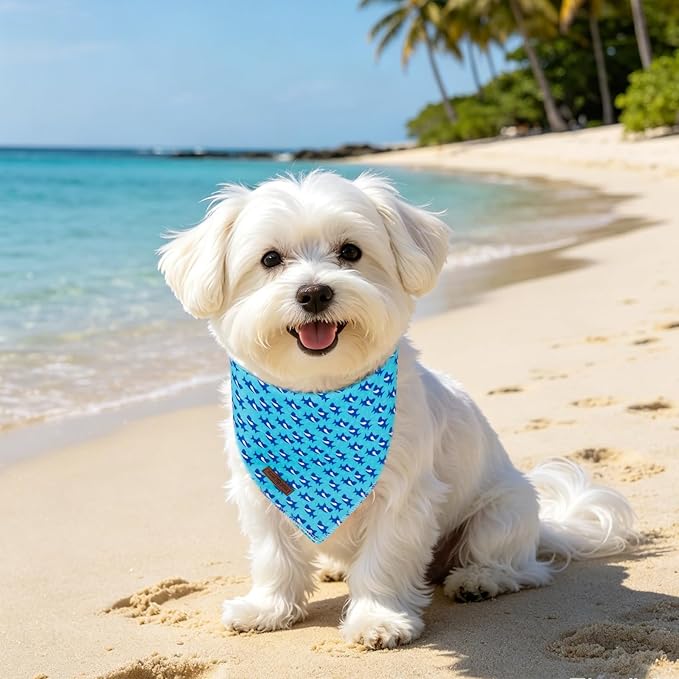 Lionet Paws Spring Summer Bee Dog Bandana Washable Cotton Handkerchief Scarf Triangle Yellow Bandana for Small Medium Dogs Girl Boy