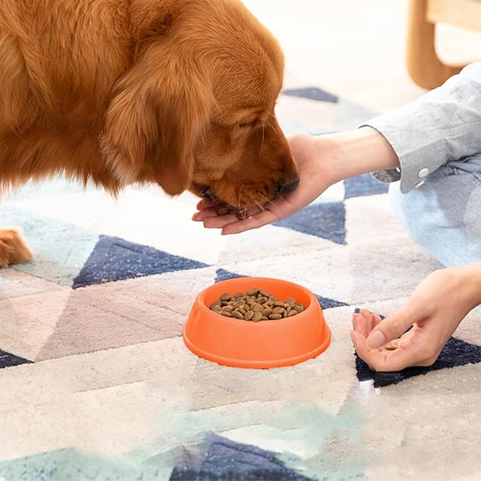 Heavy Duty Non-Slip Pet Bowl for Cats & Dogs - Thickened Spill-Proof Food & Water Dish with Wide Base, Tip-Proof Design for Pet Owners