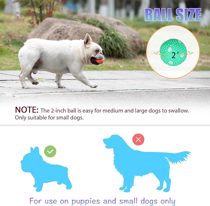 Automatic Ball Launcher for Dogs, Dog Fetch Ball Thrower Launcher, 4 Adjustable Distances, Interactive Pet Self Playing for Small Dogs and Puppies with 9 Balls (2 inches)