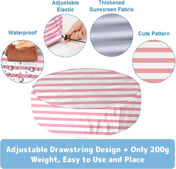 Foldable Round Dog Swimming Pool Cover, for 32 "/63“/48” Collapsible Outdoor Tub, PVC Coating Waterproof and UV Protection, Leakproof Washable Kiddie Pet Small Paddling Bath Accessories