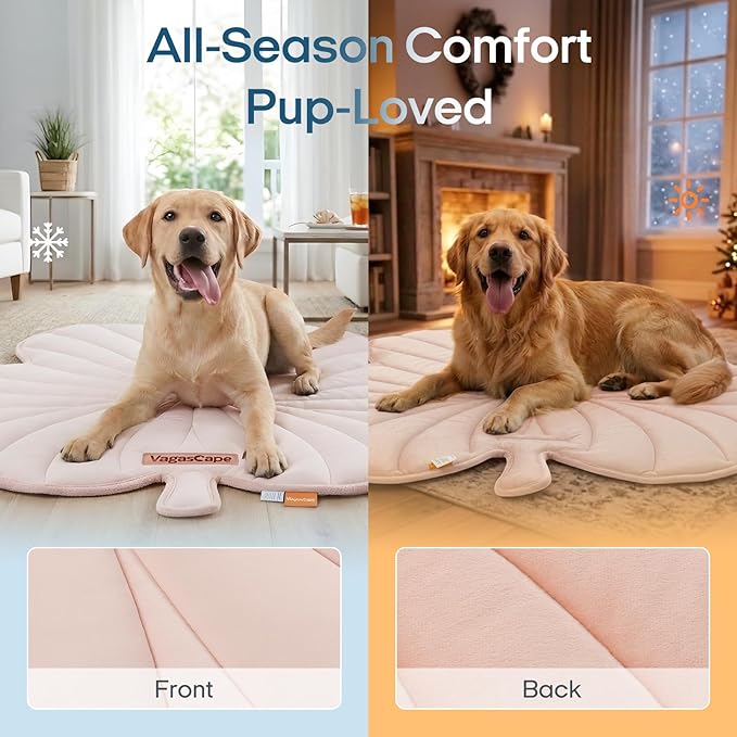 Vagascape Dog Cooling Mat, Washable Pet Cooling Mat, 55" x 45" Thick & Durable Large Cooling Mat for Dogs, Portable Foldable Premium Cooling Pad for Indoor, Outdoor, Travel, Camping, Patio and Beach