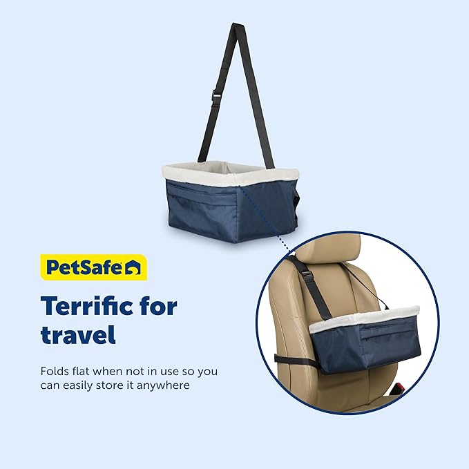 PetSafe Happy Ride Booster Seat - Navy - 12 lb