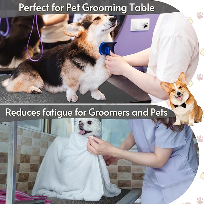 Dog Grooming Table Mat, (24x47inch) Khaki Dog Grooming Table Mat Pad Non-Slip, Pet Grooming Table Mat for Grooming Dogs at Home, Pet Groomers Table Mat, Easy-Clean Durability