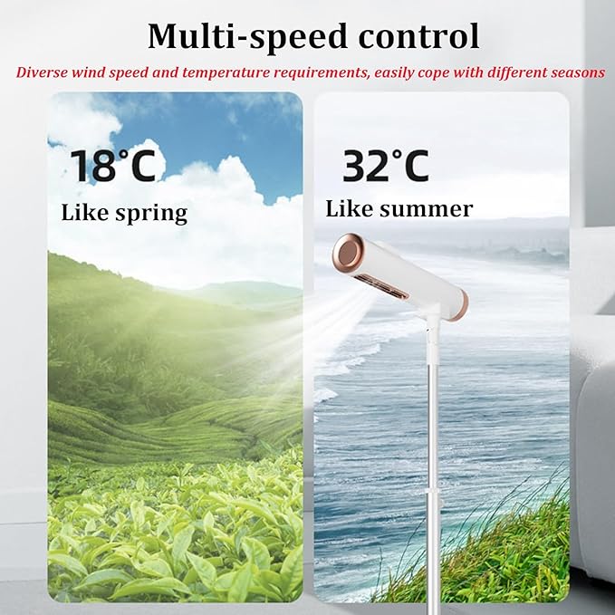 Lazy Hair Dryer Stand Hands Free, Freestanding Hair Dryer with Holder, Adjustable Height and Angle, Home Air Blower for Elderly, Disabled,Pet
