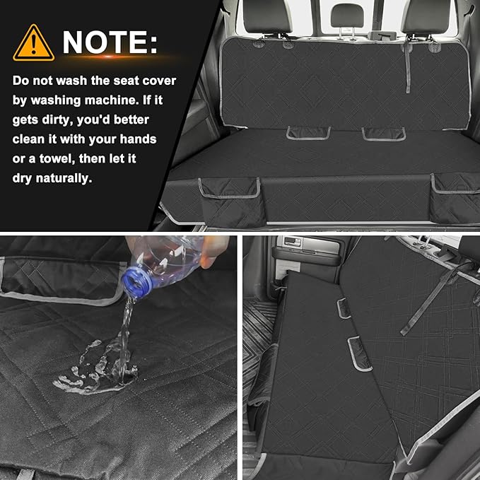 Dog Car Seat Cover Compatible with Honda Civic 2012-2025, Waterproof Pet Bench Seat Cover for Back Seat, 600D Heavy Duty Scratch Proof Nonslip Truck Seat Covers for Dogs