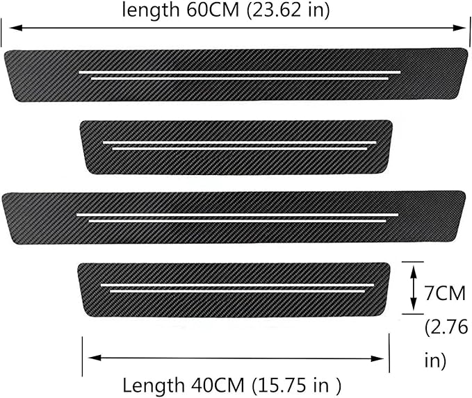 Door sill Protector, Door sill Scratch Protection (for All car Models) Door sill Protector（4PC）
