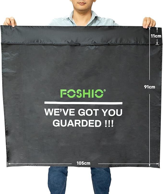 FOSHIO 4 Pack Car Door Panels Waterproof Cover Protection Window Tint Car Wrap Tools, Car Door Guard for Dogs, Black, 41" x 35"