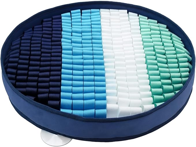 PET ARENA Snuffle Mat for Dogs - Adjustable Interactive Puzzle Toy (Blue, Sky Blue, White, Green)
