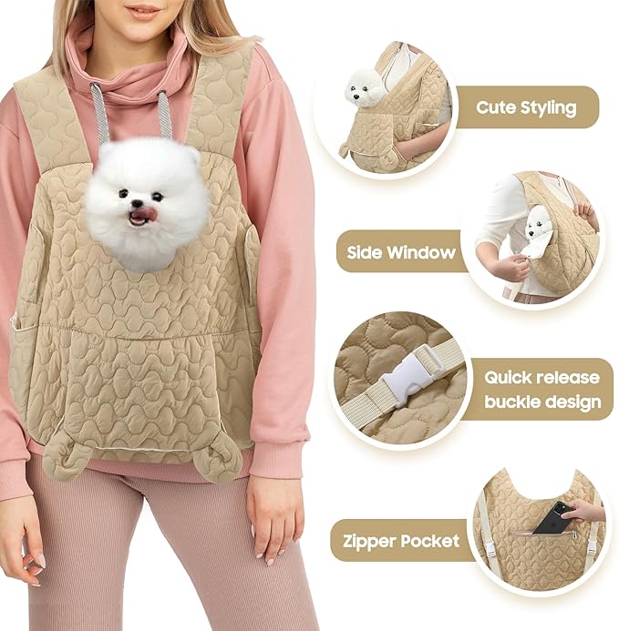 JourCraf Pet Carrier Backpack, Adjustable Pet Front Cat Dog Carrier Backpack Travel Bag for Small Medium Dogs Cats and Rabbits, Safety Strap with Removable Bottom Plate for Camping Hiking Traveling