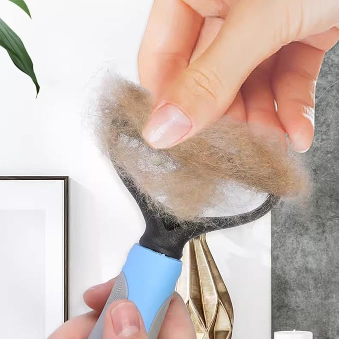 Dog Grooming Rakes, Deshedding Dog Brush, Undercoat Rake For Dogs, Fur Hair Knot Cutter Rake Brush For Shedding Grooming Tool for Detangling and Dematting (S-pink)