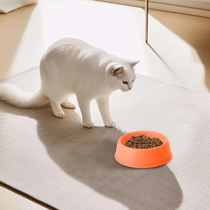Heavy Duty Non-Slip Pet Bowl for Cats & Dogs - Thickened Spill-Proof Food & Water Dish with Wide Base, Tip-Proof Design for Pet Owners