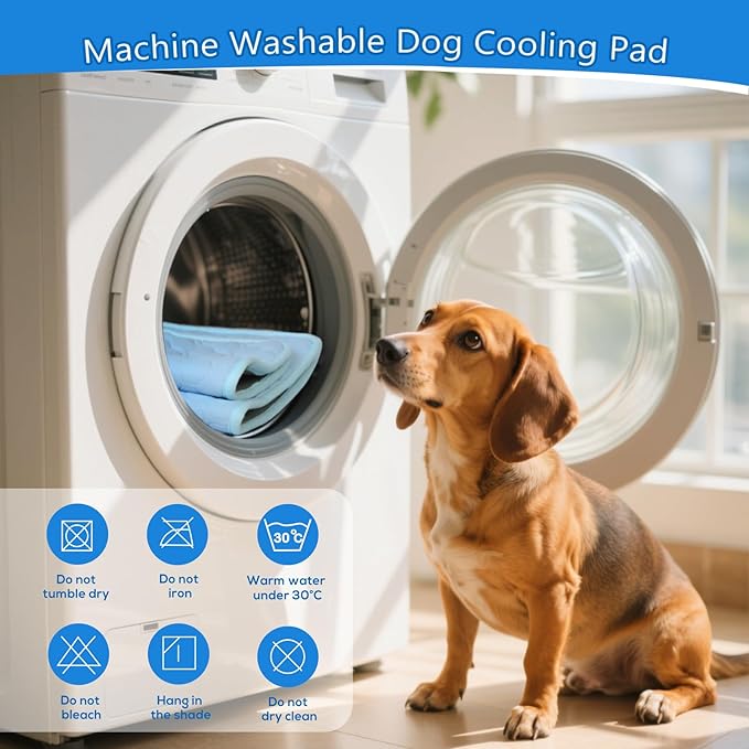 Cooling Mat for Dogs, Arc-Chill Dog Cooling Mat (Q-Max>0.45), Non-Slip Washable Pet Cool Pad, Summer Self-Cooling Bed for Dogs Cats, Portable Crate Mat for Indoor & Outdoor Use,17.5"x22.5"