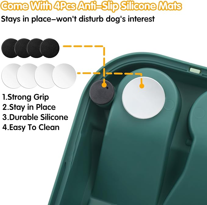 Dog Puzzle Toy, Paw-Activated Rolling Interactive Dog Treat Puzzle Toys, Fun Slow Feeder for IQ Training & Mental Stimulating, Treat Puzzles Feeding for All Breeds, 2 Levels of Challenge