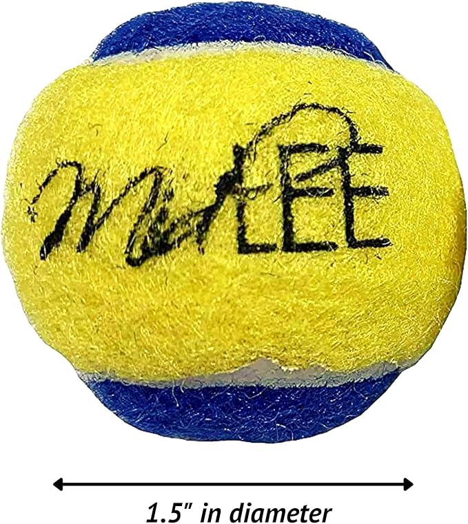 Midlee X-Small Dog Tennis Balls 1.5" Pack of 12 (Blue/Yellow, 1.5 inch)