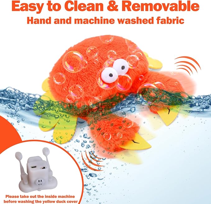 Mity rain Interactive Dog Toys, Crab Dog Toy that Wiggle Pinchers, Dog Toys to Keep Them Busy, Touch Activated for Small/Medium/Large Puppy Enrichment, Rechargeable Pet Toy Plush, Squeaky Dog Toy