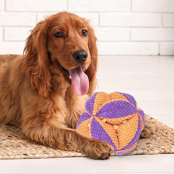 Dog Snuffle Ball - Puzzle Enrichment Interactive Toy, Bite Resistant Slow Feeder, Durable Treat Ball Accessory | Small Medium Large Breeds for Small Medium Large Breeds