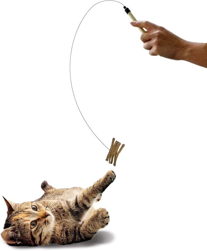 SPOT Teaser Wand Cat Toy, 44", Assorted, Model Number: 52058
