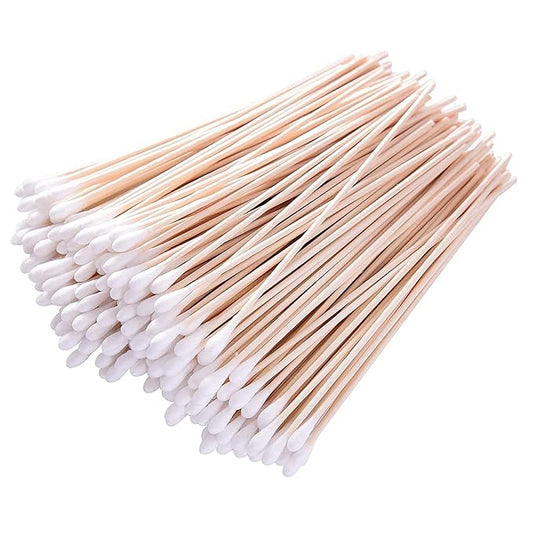 6" Long Cotton Swabs 1400pcs for Makeup, Gun Cleaning or Pets Care