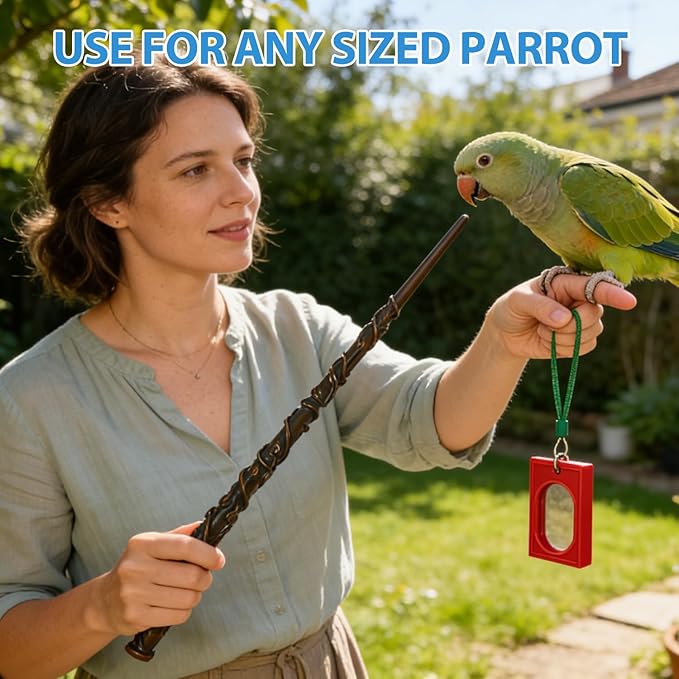 Parrot Training Clicker with Target Stick, Getting Started Bird Clicker Training Kit, All Bird Breeds Training Stick Foster Discipline and Behavior Training, for Parrots Birds Lovers