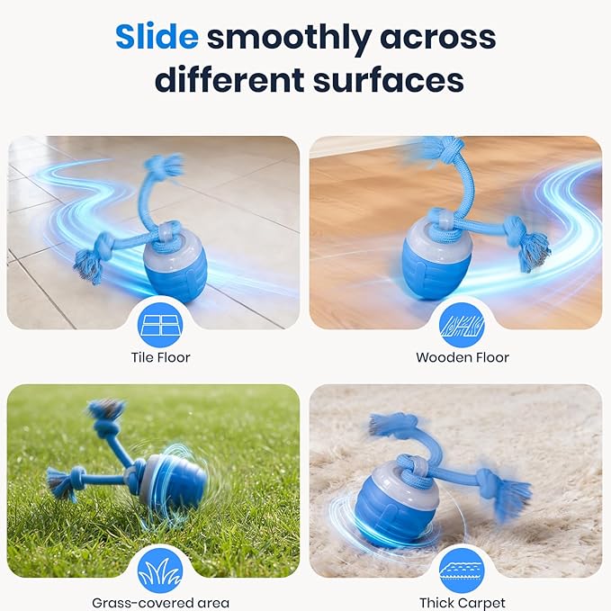 Interactive Dog Toys for Medium Dogs,2026 Upgraded Automatic Smart Motion Pet Ball, Interactive Dog Toy to Keep Them Busy, Chase Buddy Dog Toy(Blue)