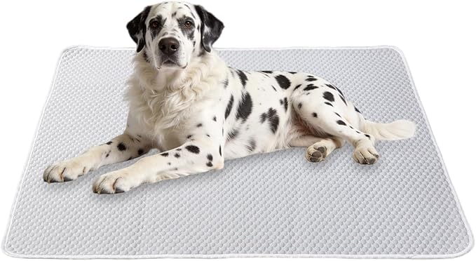 Dog Cooling Mat 60"x40" for Giant Dogs (Great Danes, Mastiffs), Q-Max>0.4 Ice-Silk, Waterproof Non-Slip Machine Washable for Crate Indoor Outdoor Travel (XL)