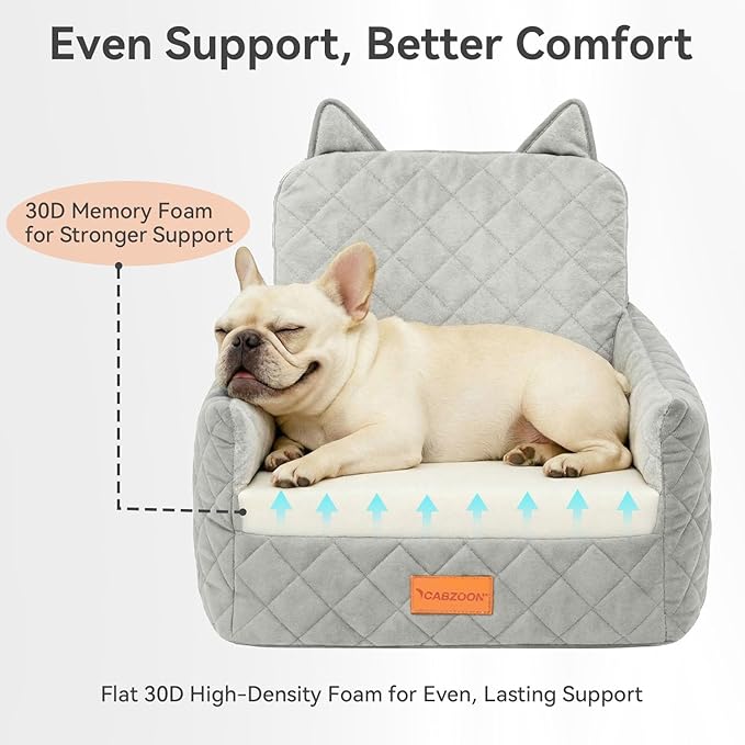 Dog Booster Car Seats for S/M Dogs Up to 35lbs,Pet Car Seat/Travel Bed with Washable&Removable Cover,Storage Pockets,Dog Safety Belt and Elevated Cushion Fits in Front/Back Seat