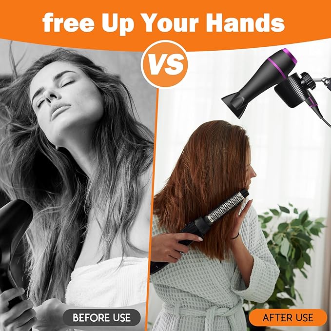Hivexagon Hair Dryer Clamp Stand - Multi Angle Adjustable Stand, Multifunctional Stand, Metal Cantilever Metal Base Stand, Allow You to Dry Hair Hand Freely