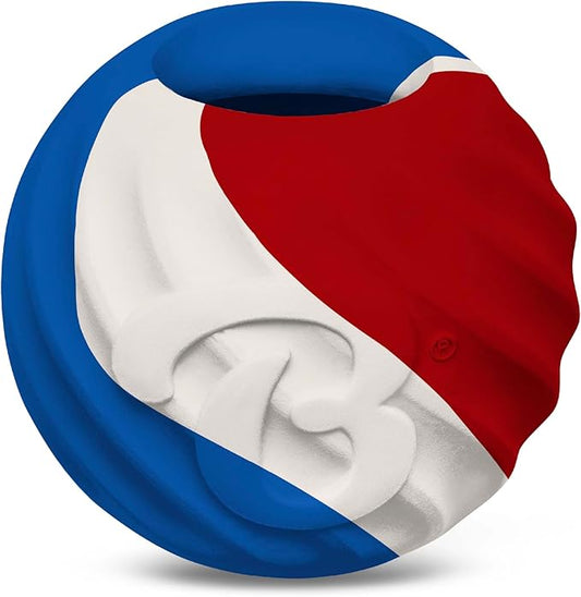 Benebone Durable Rubber Dog Toy Ball, Limited Edition America 250, One Size
