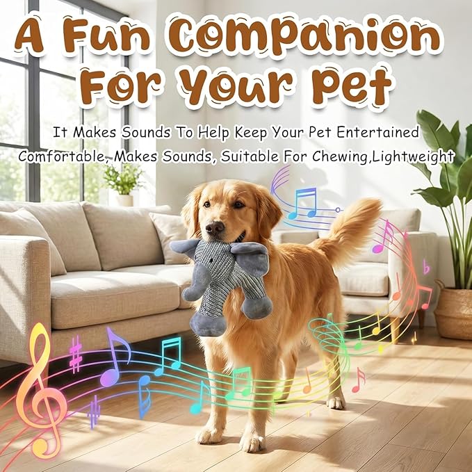 Pet Lori Linen SafariCompanions Dog Toys, Sturdy Linen Fabric, Indestructible Stuffed Toy for Small Medium Dogs (Monkey)