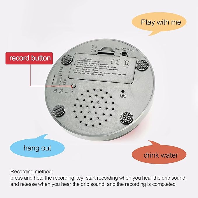Set of 12 Colors Dog Buttons-Recordable Button-Voice Recording Button,Dog Buttons for Communication Pet Training Buzzer, 30 Second Record & Playback,Funny Gift for Study Office Home(12 Piece)