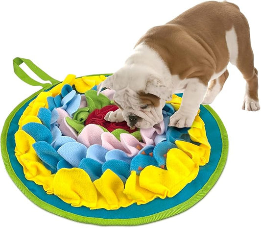 WishLotus Slip-Free Pet Snuffle Mat with Hanging Rope, Snuffle Mat for Dogs to Consume Energy and Relieve Stress, Pet Snuffle Mat for Rabbits, Hamsters, and Dogs to Improve Digestion