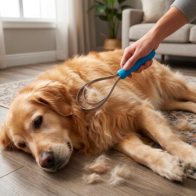 2Pcs Shedding Tool, Shedding Tool for Dogs, Pet Hair Removal Tool, Deshedding Tool for Regular Coat Maintenance for Dogs and Cats