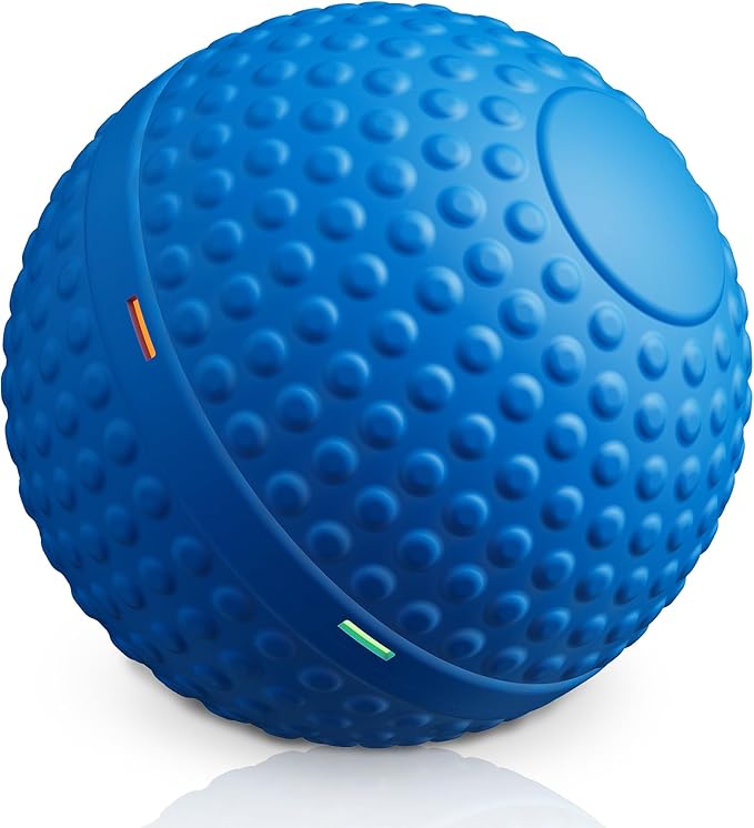 SNOYWEN Interactive Dog Balls, Smart Dog Toy for Medium & Large Dogs, Rubber Material, Automatic Moving, Rotating, Bouncing, IPX7 Waterproof, Motion-Activated Dog Stimulation Toy (Blue)