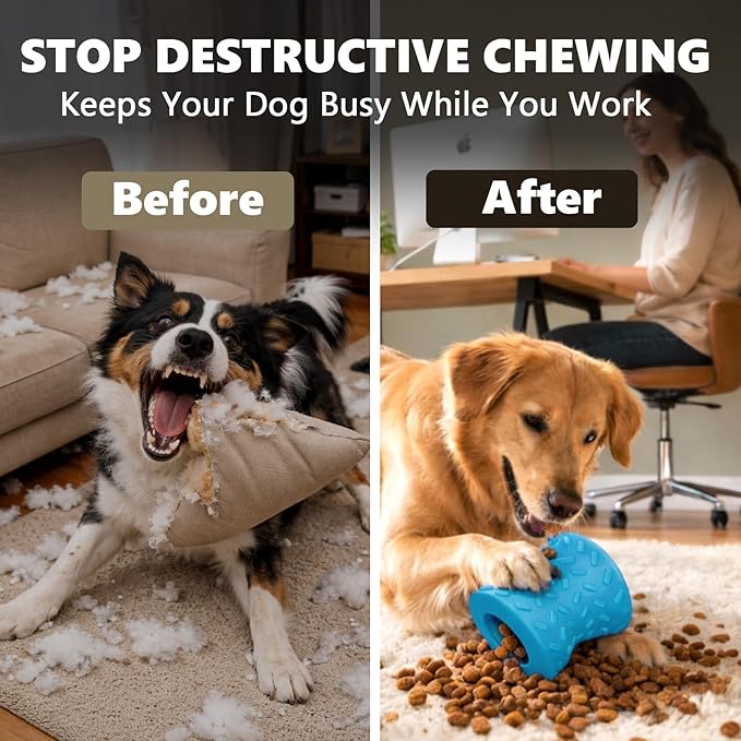 Dog Puzzle Toy – Interactive Treat Dispensing Dog Toy to Keep Dogs Busy, Mental Stimulation & Boredom Relief Toy for Indoor Play, Small & Medium Dogs