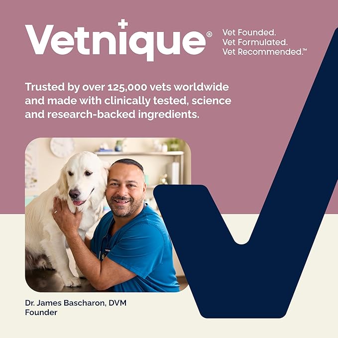 Vetnique Oticbliss Cat & Dog Ear Wipes - Dog Ear Infection Wipes or Dog Ear Cleaner Wipes for Dirty, Waxy, Smelly Ears, Odor Control with Aloe Vera & Salicylic Acid (Medicated Ear Wipes (50ct))