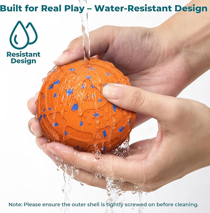 Smart Interactive Dog Ball Toys: Automatic Bouncing Rotating Moving, 3 Modes, Durable Material, Waterproof, Rechargeable Active Rolling Pet Toy for Medium Large Dogs Indoor Outdoor, Orange or Blue