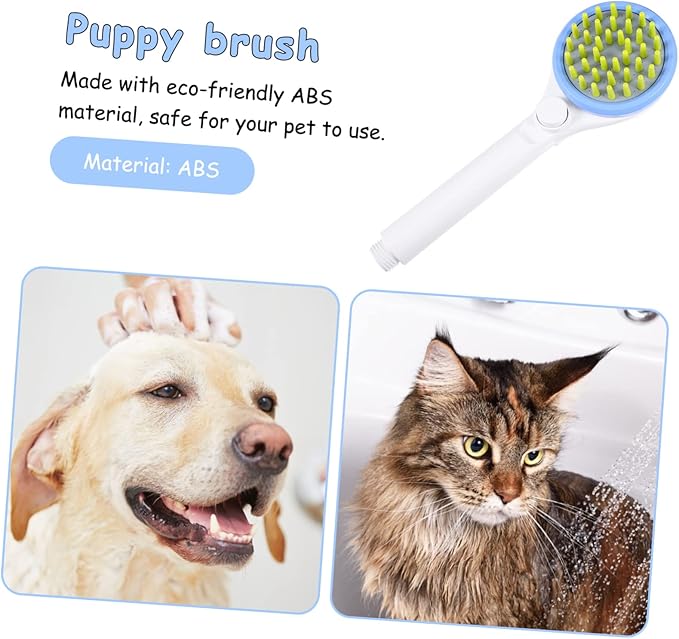 UKCOCO Portable Dog Shower Sprayer with Hose Multifunctional Pet Bath Brush for Grooming and Massaging Dogs and Cats Powerful Full Coverage Spray for Efficient Rinsing Suitable for All