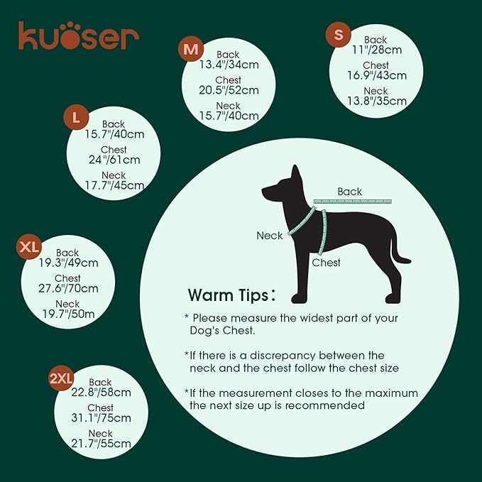 Kuoser Dog Cooling Vest Harness, Small Dog Cooler Jacket with Adjustable Buckle for Outdoor Beach, Hiking, Training Grey S