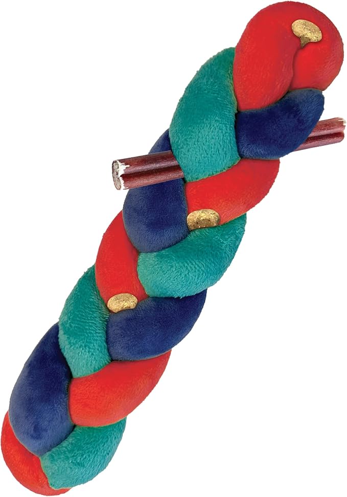 FOUFIT Hide and Seek Knotted Snuffle Stick, Large, Red, 9-12 inches Height