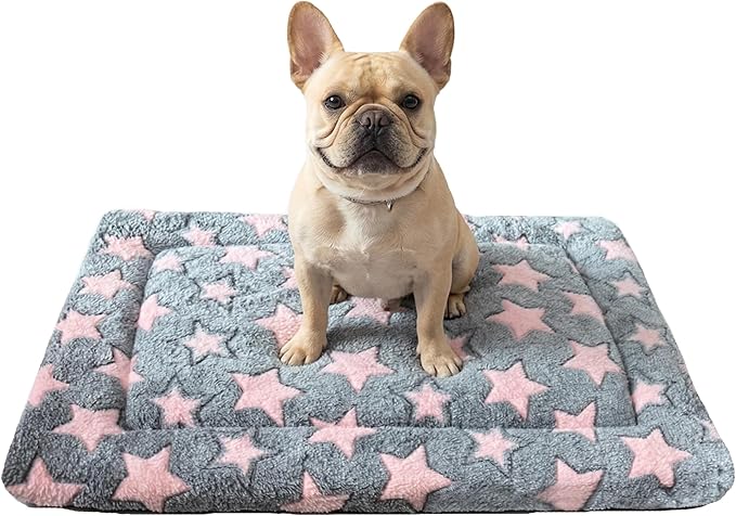 Dog Bed Mat - Soft Crate Pad for Kennel, Durable Pet Bed for Small Dogs & Cats - Comfort Support for Pet Crate, Cage, House
