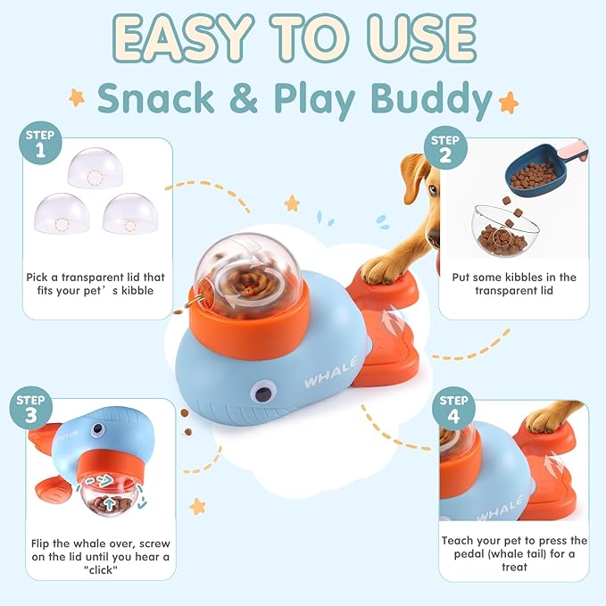 Interactive Dog Toys & Cat Toys for Indoor Cats, Dog Puzzle Toy Slow Feeder Bowl, Puppy Enrichment Toys, Interactive Cat Toys, Dog Feeder Puzzle Toy for Smart Dogs to Keep Them Busy with Silicone Mat