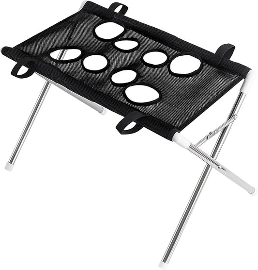 Pet Grooming Hammock with Eight Hole Hanging Harness Cat Grooming for Ear Cleaning Nail Trimming, Black