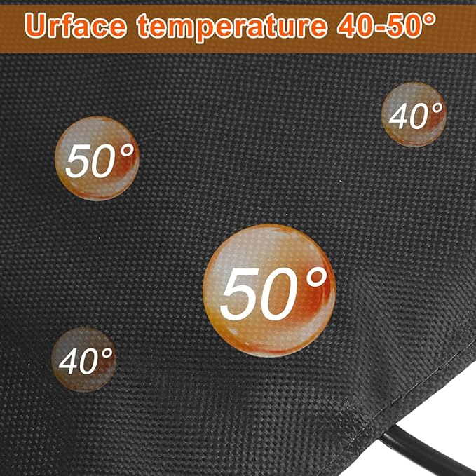 USB Heating Pad for Small Pets Reptile Heat Mat with Temp 5.5 Inch Thermal Insulation Mat for Hamsters Squirrels Rabbits Birds, Adjustable Terrarium Warm Cushion