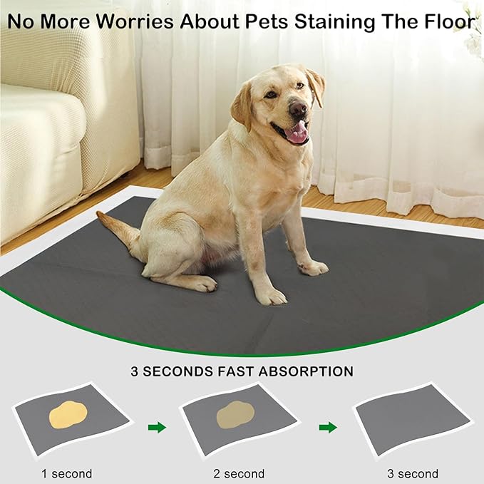 Extra Large 48"x36" 40 Pcs Odor-Control Super Absorbency Charcoal Pee Pads for Dogs,Leak-Proof Pet Training Pee Pads,Thicken Disposable Potty Pads Puppy Training Pads for Cats Rabbits