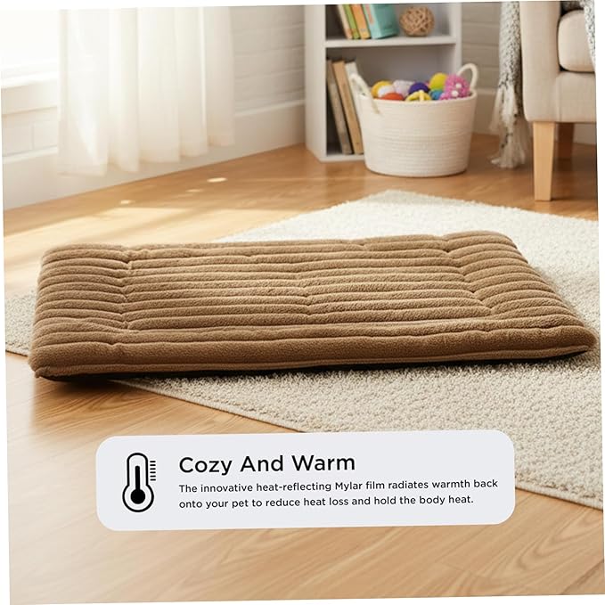 Self Warming Pet Mat 24x18 inch Soft Cozy Self Heating Cat Pad Machine Washable Cat Bed for Indoor S Pet Warming Mat Bed