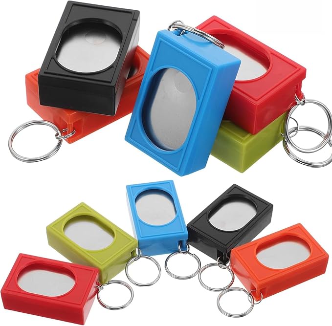 2pcs Portable Square Box Training Clicker Dog Clicker for Training for Dogs Cats Birds Lizards Fish Aid for Indoor Use (Black+Blue)