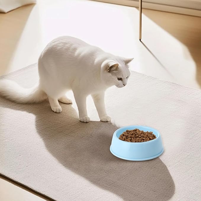 Heavy Duty Non-Slip Pet Bowl for Cats & Dogs - Thickened Spill-Proof Food & Water Dish with Wide Base, Tip-Proof Design for Pet Owners